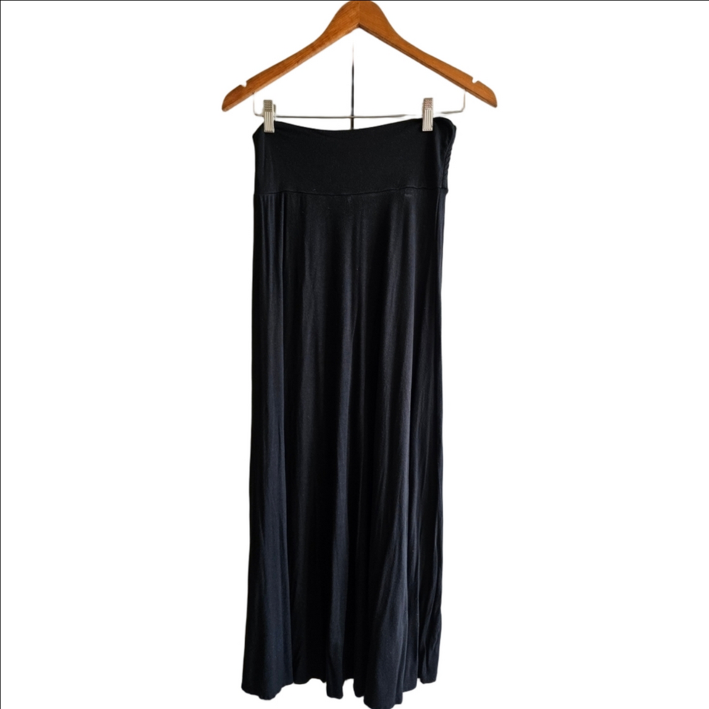 Maxi Thick Waist Band Jersey Skirt